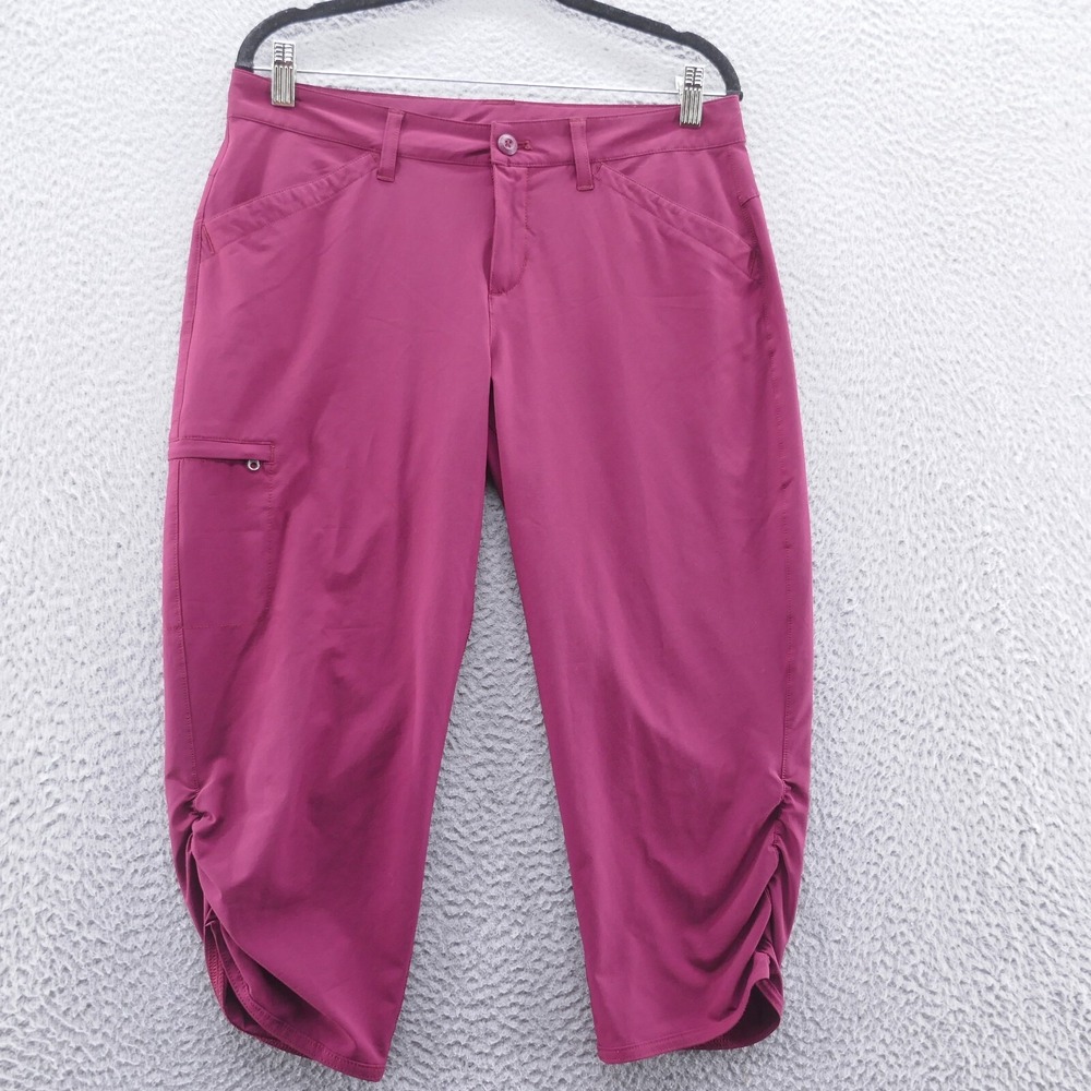 Eddie Bauer Womens Size 10 Capris Purple Outdoor Hiking Cropped‎ Pants